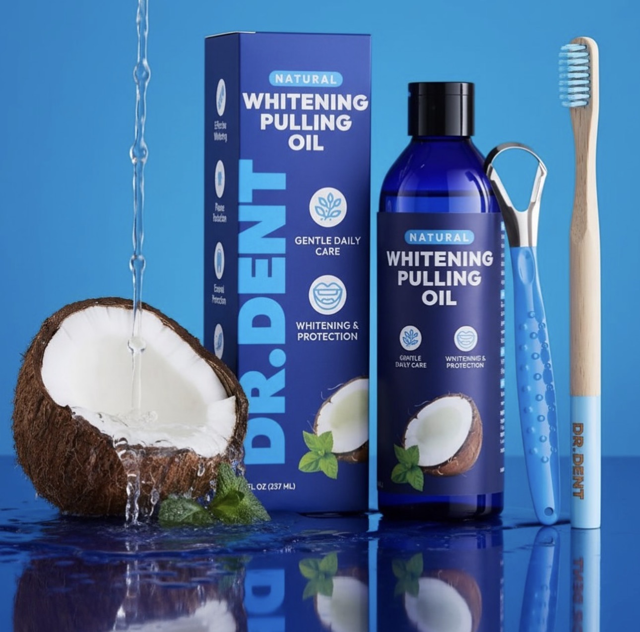 DR.DENT Coconut oil pulling mouthwash